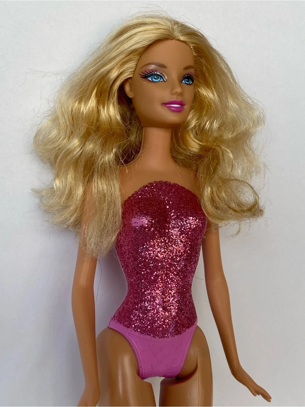 Barbie Dazzling Princess 2010 Series Mattel Doll Pink Glitter Strapless Bodice